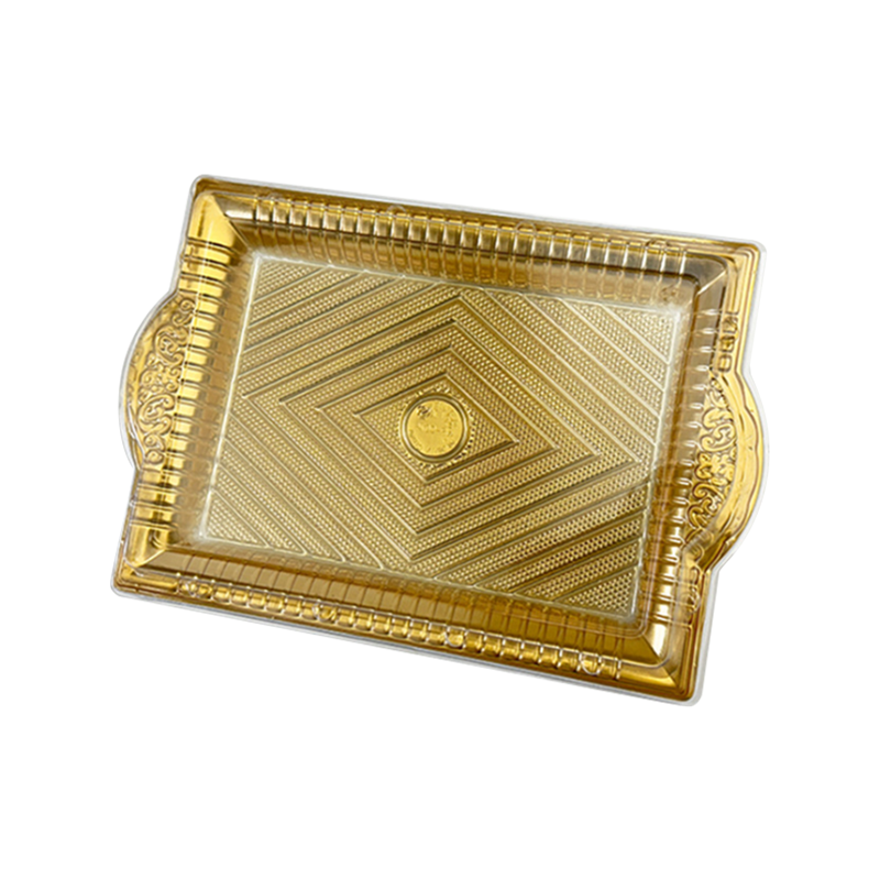 Baki kue tebal transparan sekali pakai