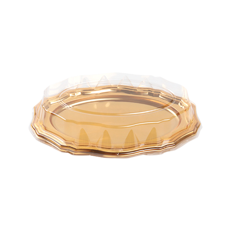 Nampan kue plastik emas