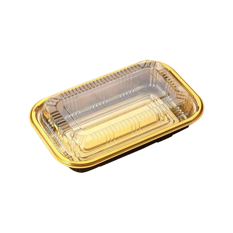 Kotak kemasan makanan salad sekali pakai dengan penutup anti kabut