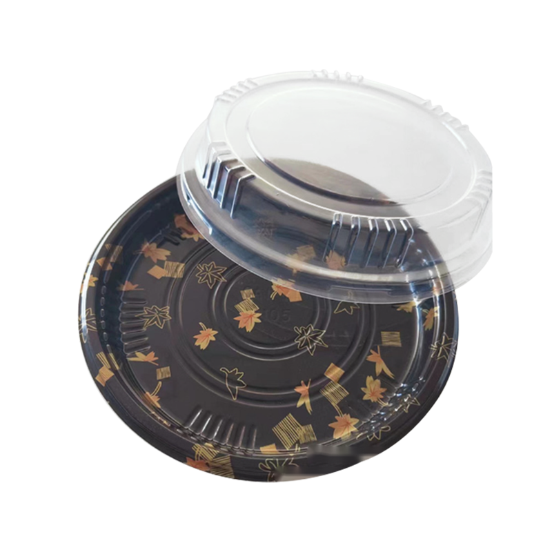 Piring sandwich melingkar dengan penutup