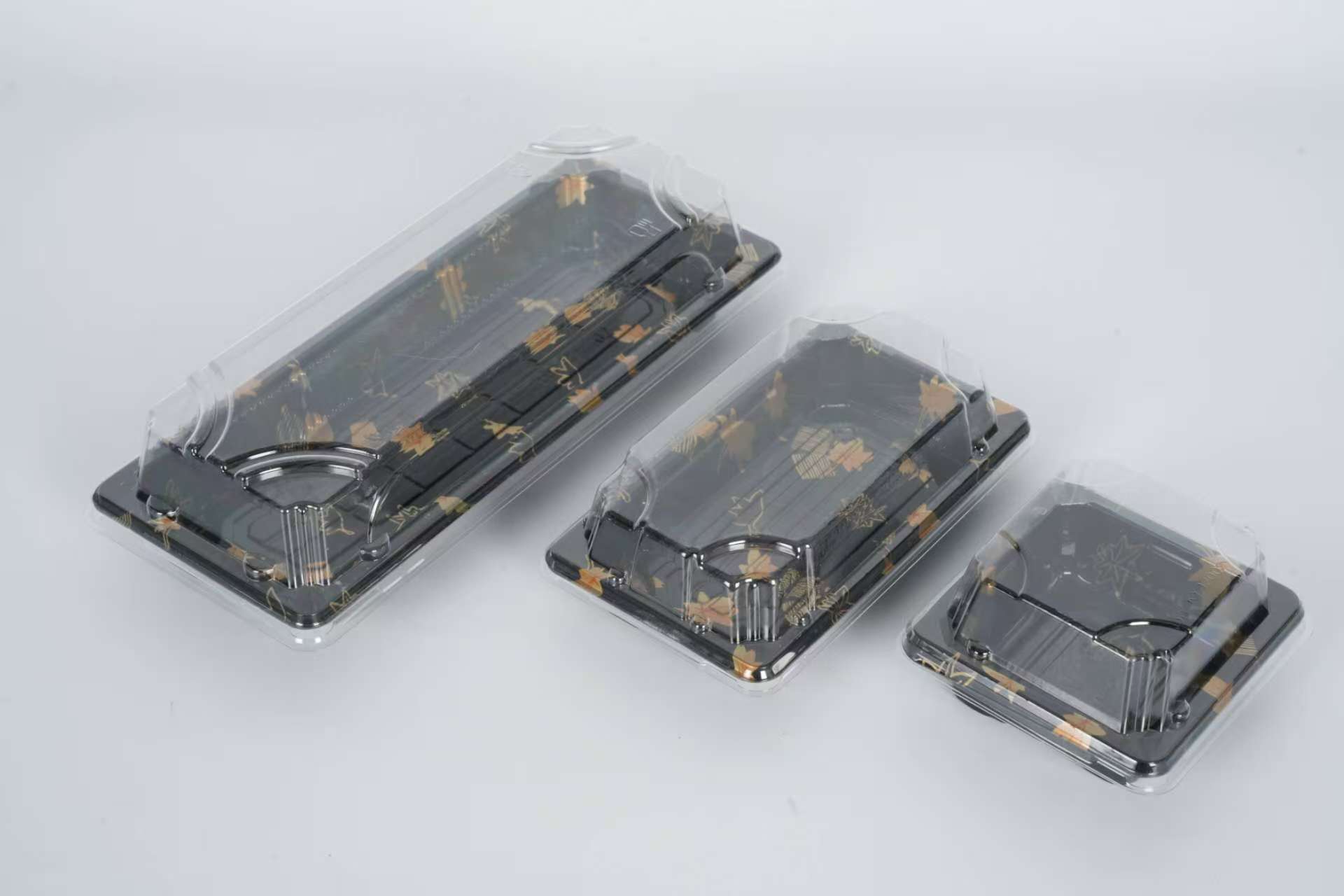 Kotak nampan makanan sushi bahan PP plastik sekali pakai 