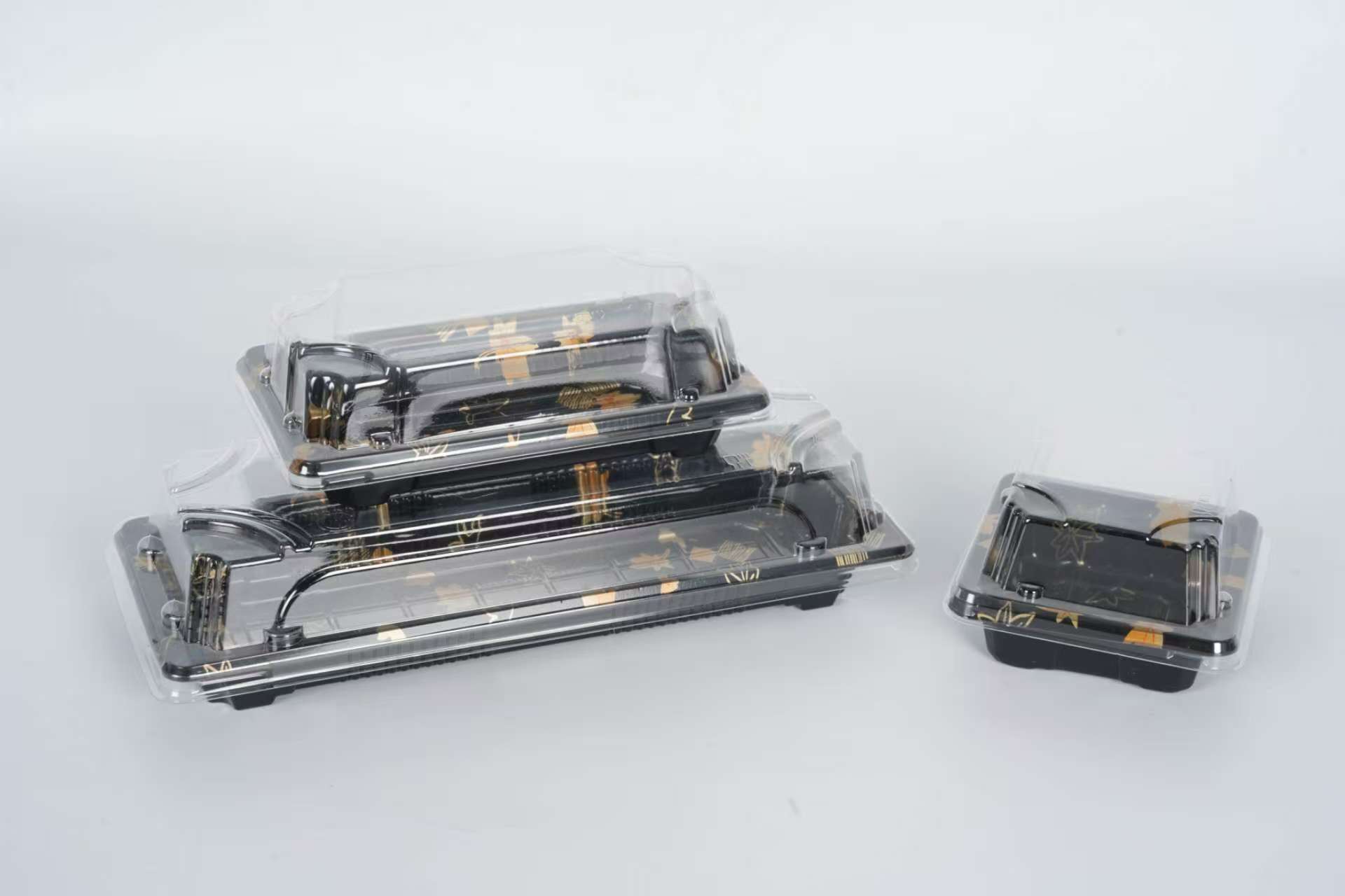 Kotak nampan makanan sushi bahan PP plastik sekali pakai 